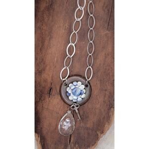 Unlocking Light | ReTold | Door Rosette with Blue Mosaic, Prism & Key